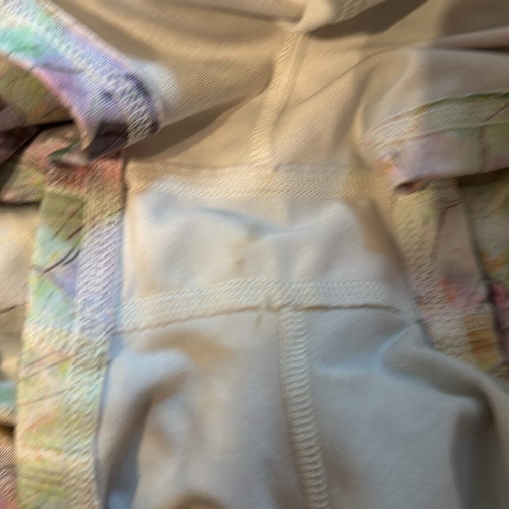 Fleo Low Rise Multicolor Abstract Mermaid Print Activewear Shorts‎ Sz S - Picture 8 of 9